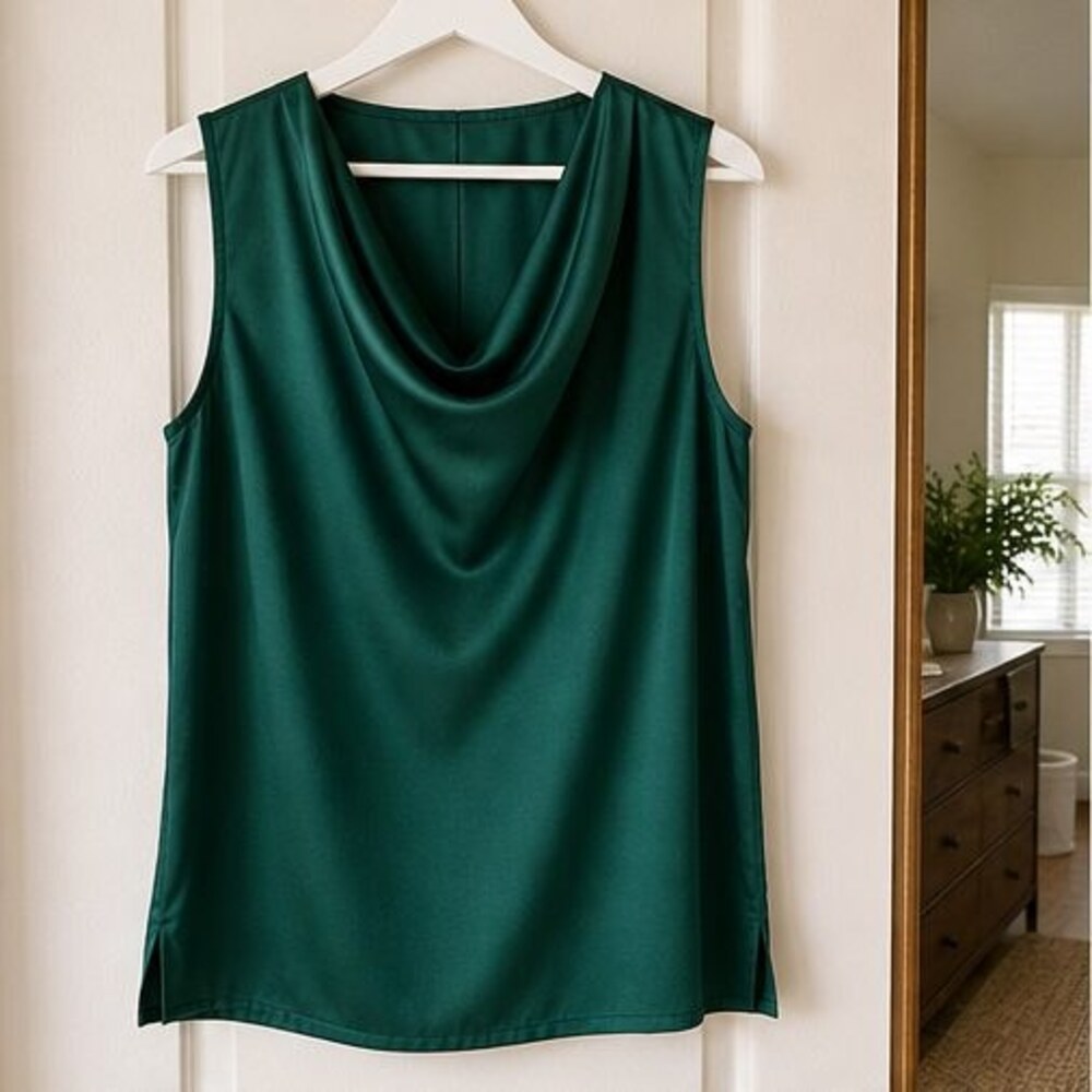 Charcoal Pleated Blouse